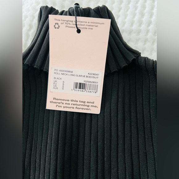NWT Turtleneck Knitted Long Sleeve Bodysuit size small - Picture 5 of 6